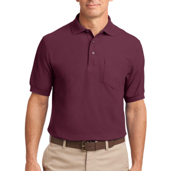 Tall Silk Touch™ Polo with Pocket Thumbnail