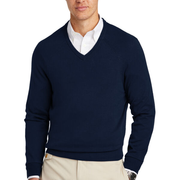 Cotton Stretch V-Neck Sweater Thumbnail