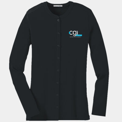 CGI  - Ladies Concept Stretch Button Front Cardigan (low stock alert) Thumbnail