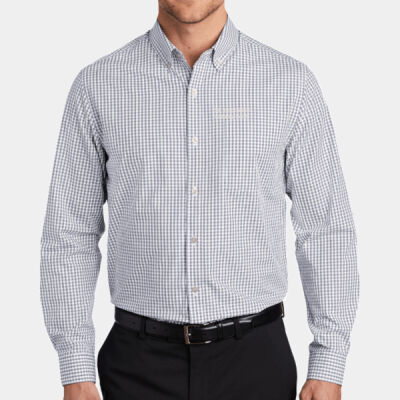 CGI Embroidered Crest - Broadcloth Gingham Easy Care Shirt Thumbnail