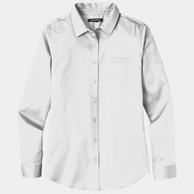 CGI Embroidered Crest - Ladies Long Sleeve SuperPro React &#153; Twill Shirt Thumbnail