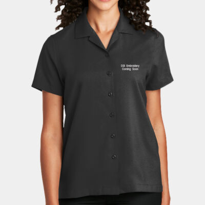CGI Embroidered Crest - Ladies Short Sleeve Performance Staff Shirt Thumbnail
