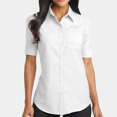 CGI Embroidered Crest - Ladies Short Sleeve SuperPro &#153; Oxford Shirt Thumbnail