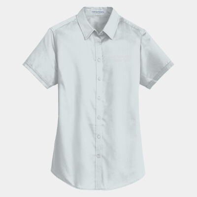CGI Embroidered Crest - Ladies Short Sleeve SuperPro &#153; Twill Shirt Thumbnail