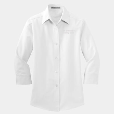 CGI Embroidered Crest - Ladies 3/4 Sleeve Easy Care Shirt Thumbnail